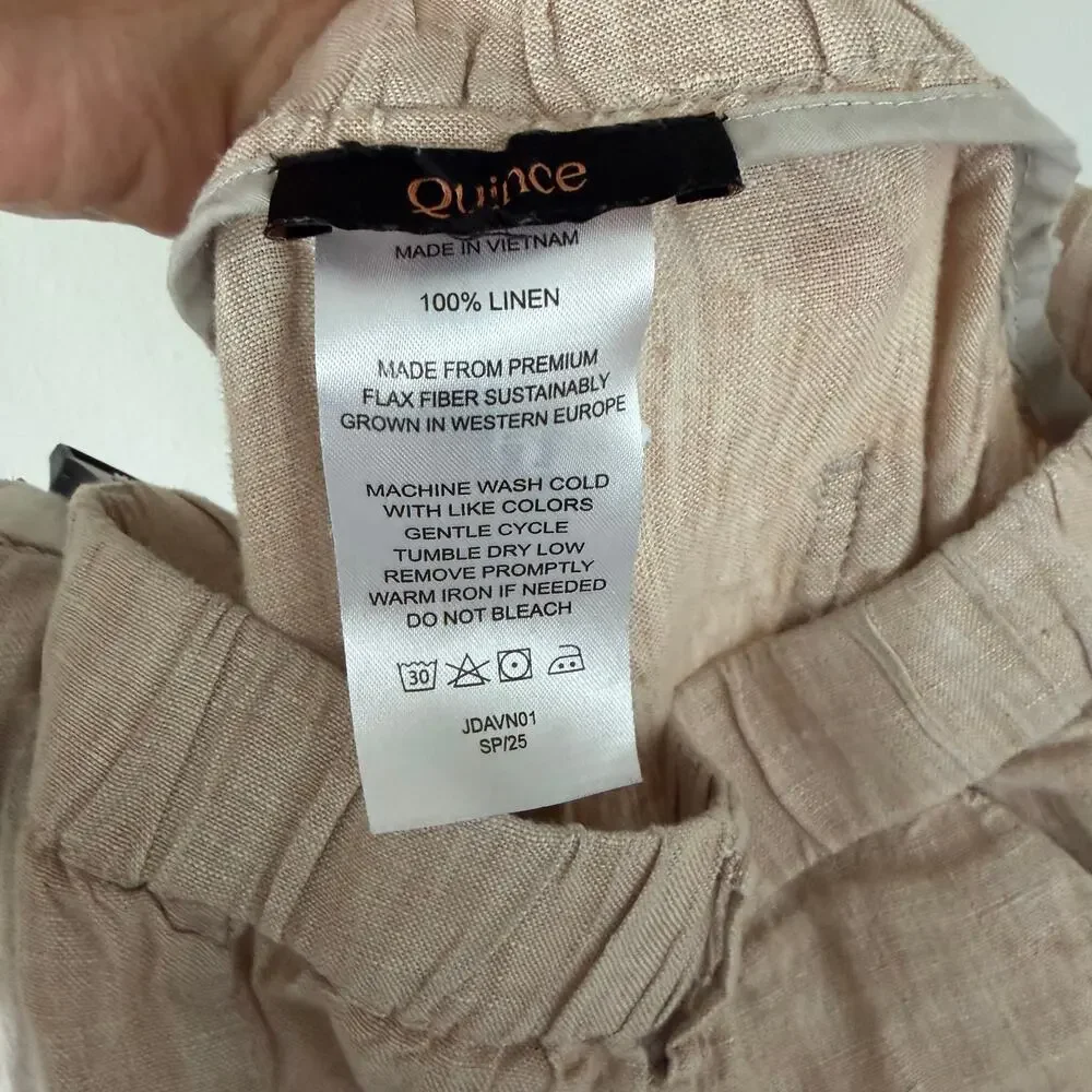 Quince 100% European Linen Pants in Flax (S)